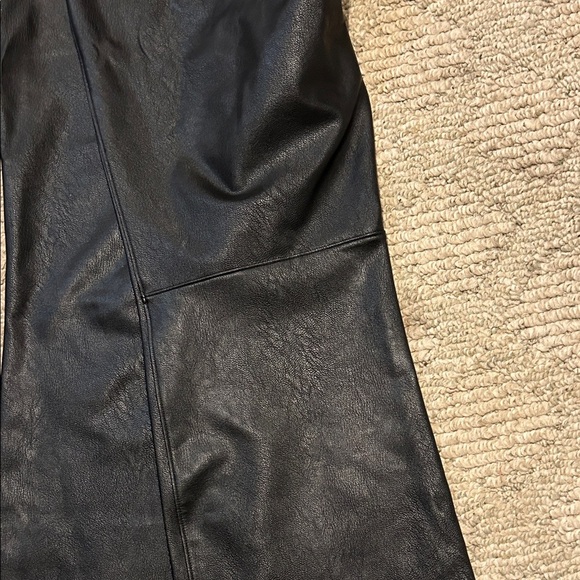 Spanx Flare Leather Leggings - Picture 9 of 10